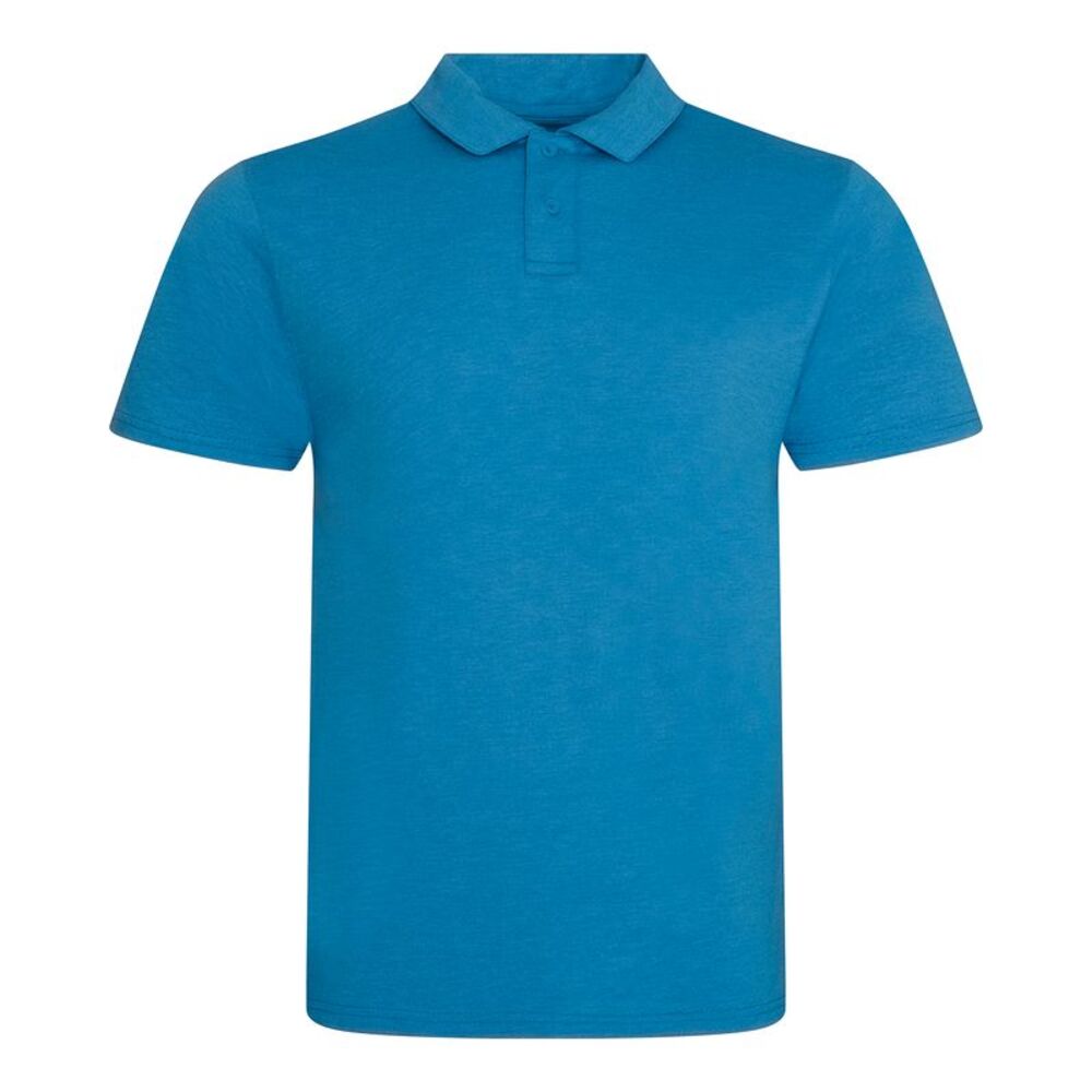 AWDis Mens Tri-Blend Polo Shirt / Heather Sapphire